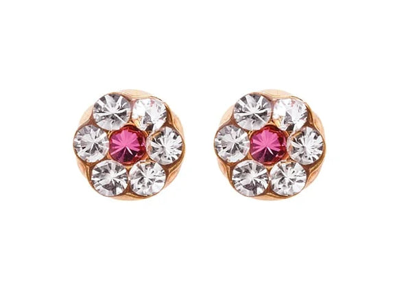 Studex System75 Daisy Rose Fuchsia Gp Ear Piercing Studs