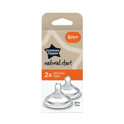 Tommee Tippee Natural Start Fast Flow Teats 2PK