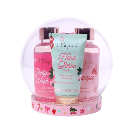 The Kind Edit Co Festive Globe Wild Fig and Pomegranate Gift Set 125G