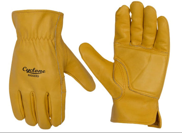 Cyclone Riggers Gardening Gloves - Medium Yellow