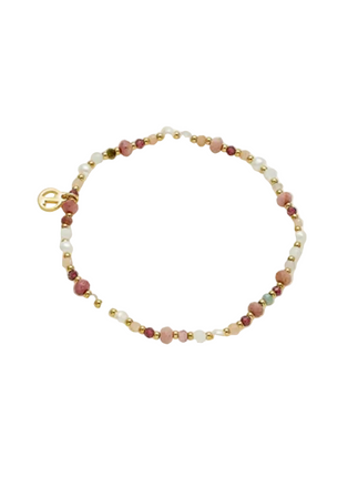 Zafino Harlow Bracelet with Rouge Enamel and Polished Sterling Silver