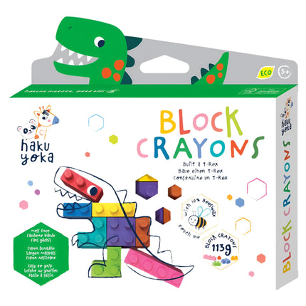 Haku Yoka Block Crayons T-Rex