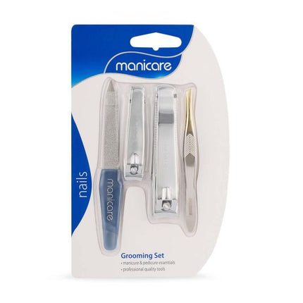 Manicare Grooming Set - Manicure & Pedicure 4 Pc - OhYouLuckyDuck.com.au