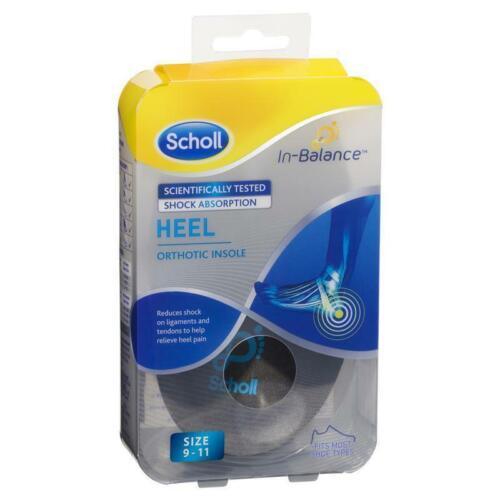 Scholl In-Balance Heel Orthotic Insole Large Size 9-11 - OhYouLuckyDuck.com.au