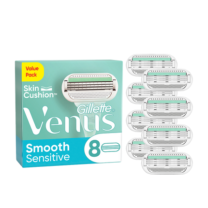 Gillette Venus ComfortGlide Sensitive Womens Razor with 2 Blade Refills