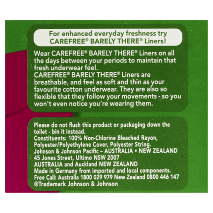 Carefree Tampons Super 32 Pack - OhYouLuckyDuck.com.au