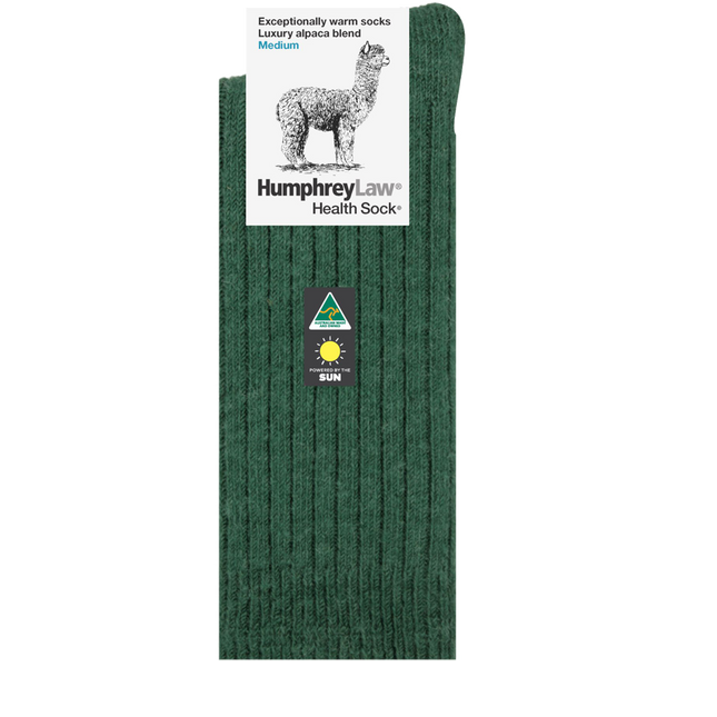 Humphrey Law Alpaca Wool Blend Hunter Socks Heritage Green