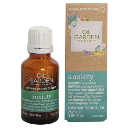 Oil Garden Anxiety Pure Essential Oil Blend 25ml - OhYouLuckyDuck.com.au