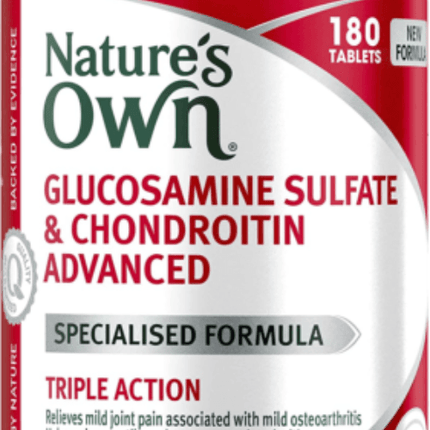 Natures Own Glucosamine Sulfate & Chondroitin Advanced 180 Tablets - OhYouLuckyDuck.com.au