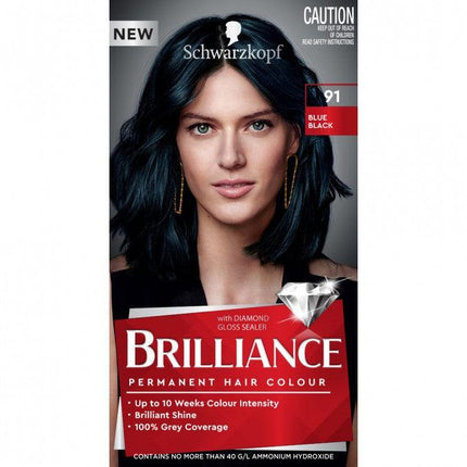 Schwarzkopf Brilliance 91 Blue Black - OhYouLuckyDuck.com.au