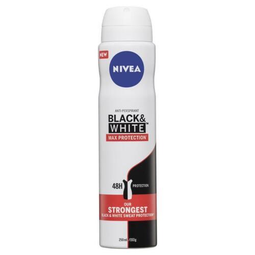 Nivea Black & White Max Protection Anti-Perspirant Aerosol Spray 250mL - OhYouLuckyDuck.com.au