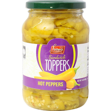 Liebers Sandwich Toppers Hot Peppers 453G