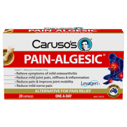 Caruso’s Pain-Algesic Joints Caps 20 - OhYouLuckyDuck.com.au
