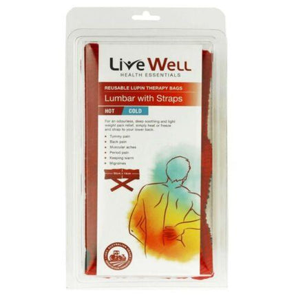 LIVE WELL LUMBAR WITH STRAPS HOT & COLD BAG - OhYouLuckyDuck.com.au