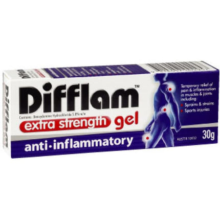 Difflam Extra Strength Anti-Inflammatory Gel 30 g - OhYouLuckyDuck.com.au