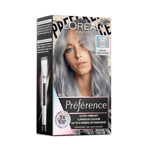 Lóreal Preference Vivids 10.112 Silver Grey - OhYouLuckyDuck.com.au