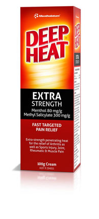 Deep Heat Extra Strength Cream 100g - OhYouLuckyDuck.com.au