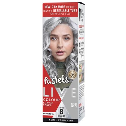 Schwarzkopf Live Colour Pastels Cool Grey 75ml - OhYouLuckyDuck.com.au