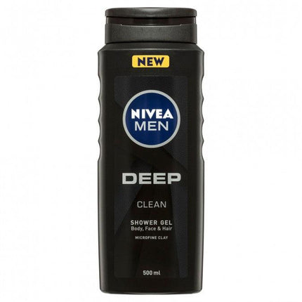Nivea Men Deep Shower Gel 500ml - OhYouLuckyDuck.com.au