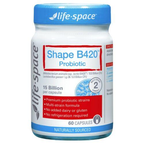 Life Space Shape B420 Probiotic 60 Capsules - OhYouLuckyDuck.com.au