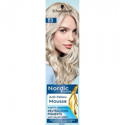 Schwarzkopf Nordic Blonde Anti Yellow Mousse - OhYouLuckyDuck.com.au