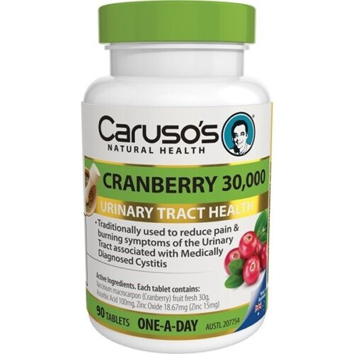 Caruso's Cranberry 30000 90 Tablets - OhYouLuckyDuck.com.au