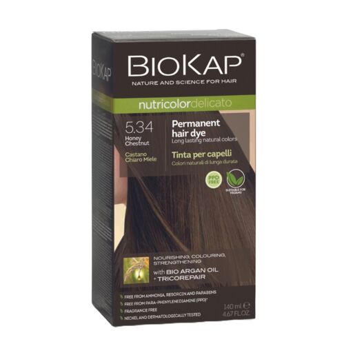 Biokap Nutricolor Delicato 5.34 Honey Chestnut