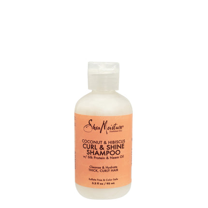 Shea Moisture Coconut Hibiscus Curl and Shine Shampoo Travel Size 95ML