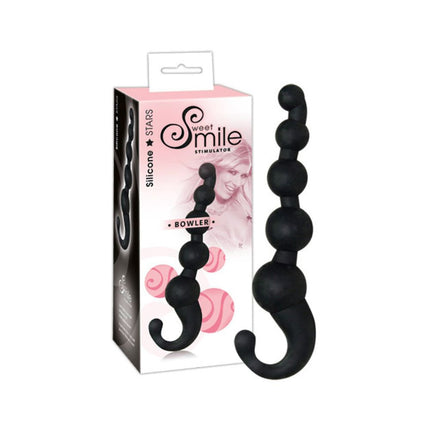 Smile Bowler black anal wand - OhYouLuckyDuck.com.au