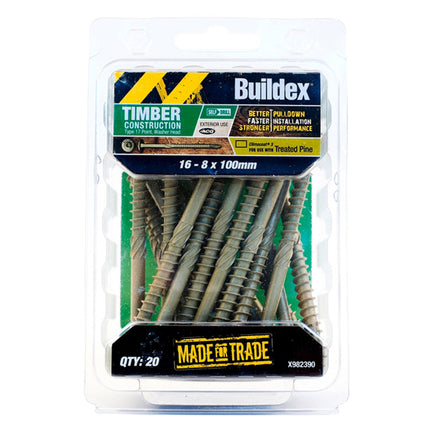 Buildex Climacoat Type 17 Timber Construction Screw 16-8 x 100mm  20 Pack