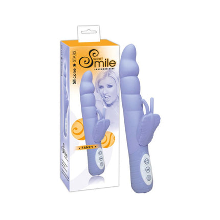 Smile Fancy lavender rotating rabbit - OhYouLuckyDuck.com.au