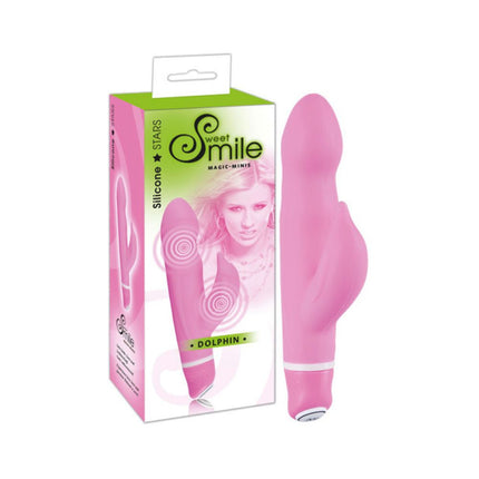 Smile Dolphin pink magic mini vibe - OhYouLuckyDuck.com.au