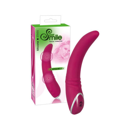 Smile Srawly crimson Lay-on Vibrator - OhYouLuckyDuck.com.au