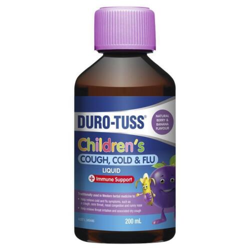 Duro-Tuss Children's Cough, Cold & Flu Liquid 200mL - OhYouLuckyDuck.com.au