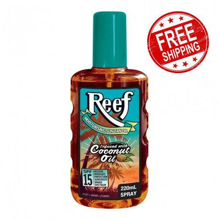 Reef Coconut Oil Spf 15+ Moisturising Oil Spray 220ml - OhYouLuckyDuck.com.au