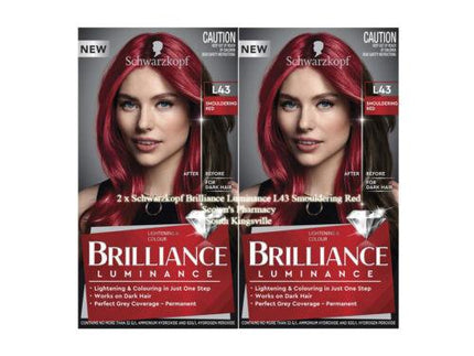 Schwarzkopf Brilliance L43 Smouldering Red - OhYouLuckyDuck.com.au
