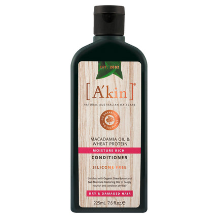 A'kin Conditioner Macadamia & Wheat Protein 225mL