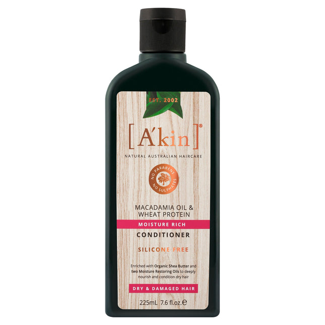 A'kin Conditioner Macadamia & Wheat Protein 225mL