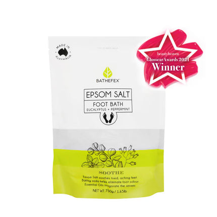 Bathefex Epsom Salt Foot Bath Eucalyptus + Peppermint 750G