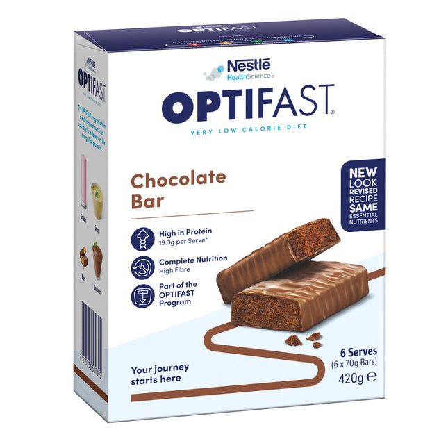Optifast Vlcd Bars Chocolate 6X65G