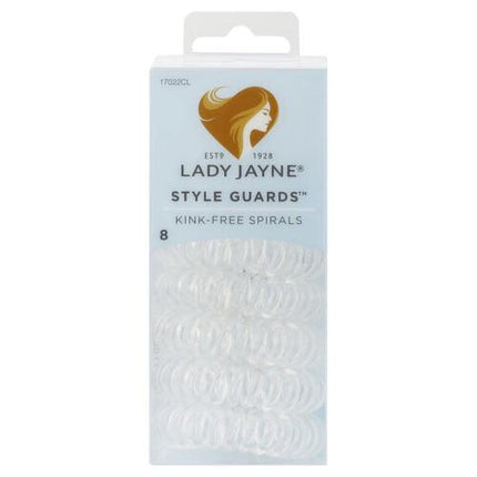 Lady Jayne Style Guards Clear Kink Free Spirals 8 Pack - OhYouLuckyDuck.com.au