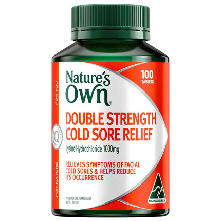 Nature's Own Double Strength Cold Sore Relief Tabs 100
