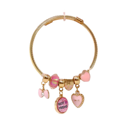 Pink Poppy Charm Bracelet Best Friend