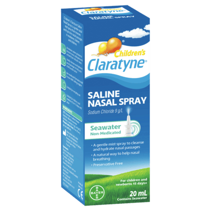 Claratyne Childrens Saline Nasal Spray 20ml - OhYouLuckyDuck.com.au