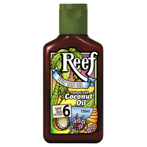 Reef Coconut Sun Tan Oil Spf6 125ML - OhYouLuckyDuck.com.au
