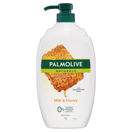 Palmolive Naturals Milk & Honey Body Wash 1 Litre - OhYouLuckyDuck.com.au