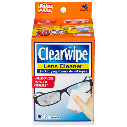 Clearwipe Lens Cleaner 60 Pack