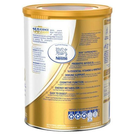 Nestle NAN SUPREMEpro 3 Toddler 1+ Years Premium Milk Drink Powder 800g - OhYouLuckyDuck.com.au