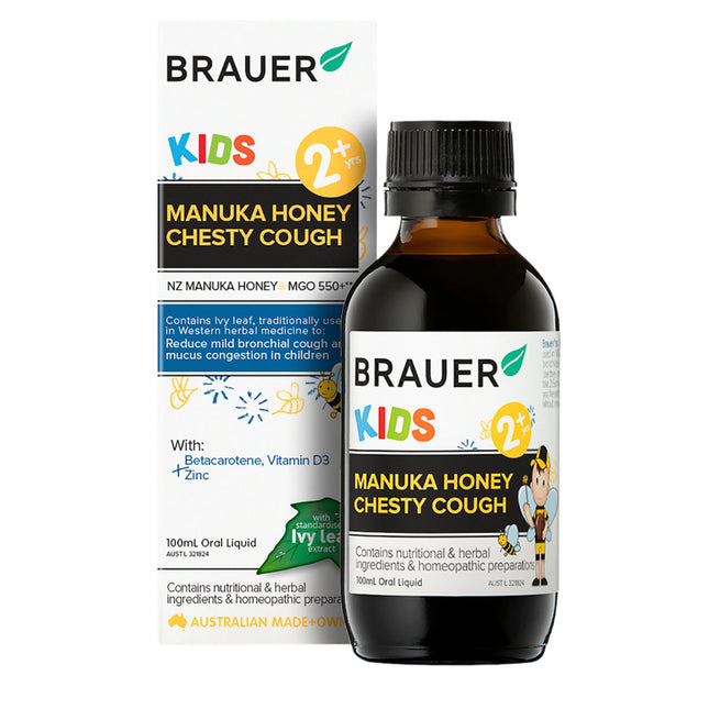 Brauer Kids Manuka Honey Chesty Cough 100ML