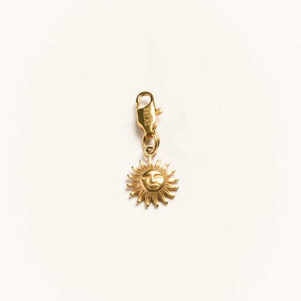 Palas Golden Sun Charm 18k Gold Plated for Necklace or Bracelet
